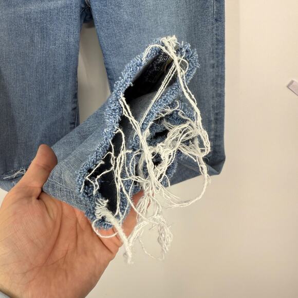 Agolde Sophie Skinny Jeans Size 26 Distressed Ripped Blue Stretch Denim - Picture 10 of 15
